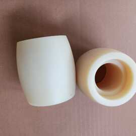 厂家加工耐磨尼龙套筒米黄色轴套尼龙衬套塑料套筒 粮食机械轴瓦