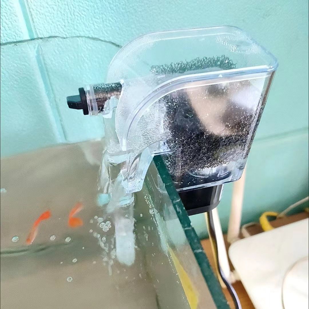 Mini filtro externo para acuario, directo del fabricante, filtro pequeño para acuario de pared, sistema de circulación de acuario tres en uno. image 5