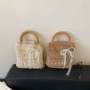 夏季女童成品旅游草编包