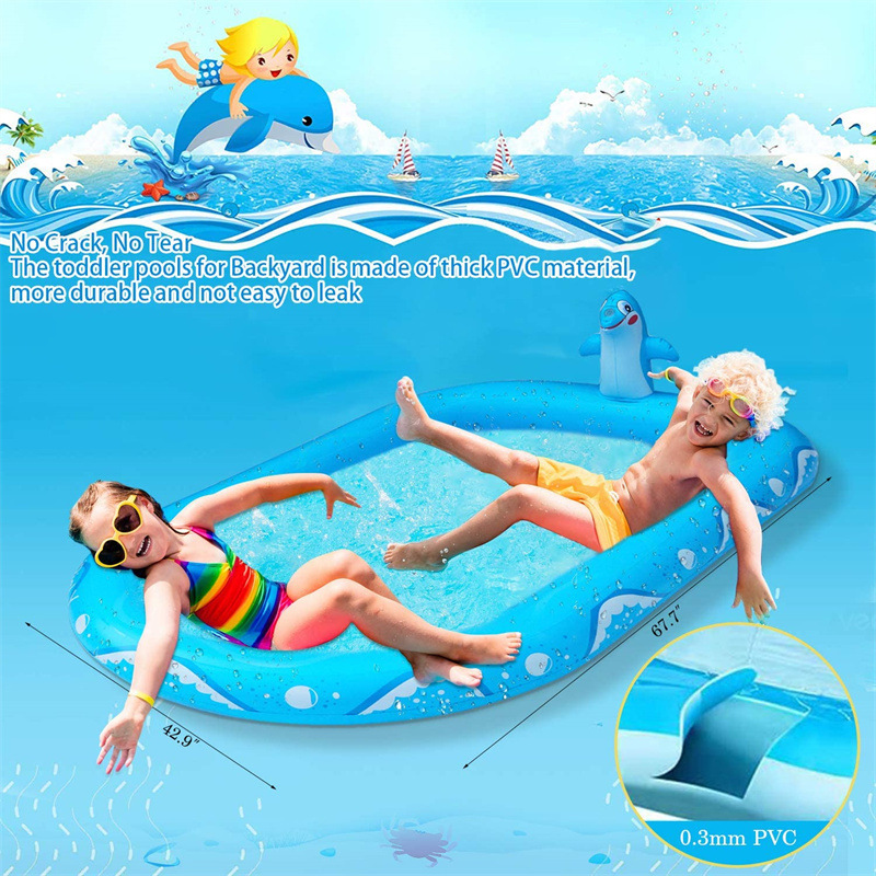 Dinosaur play in water PVC