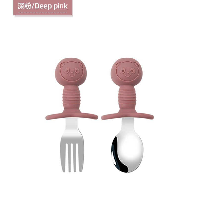 Vajilla para niños 316 tenedor y cuchara de acero inoxidable