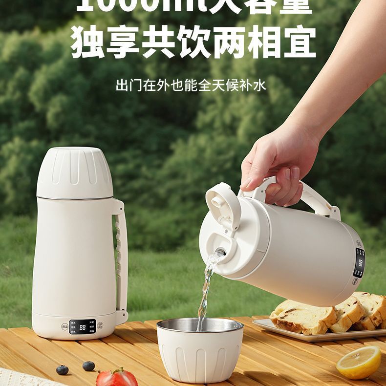电热杯小型迷你便携式烧水壶办公室旅行保温冲奶车载水杯出差旅行
