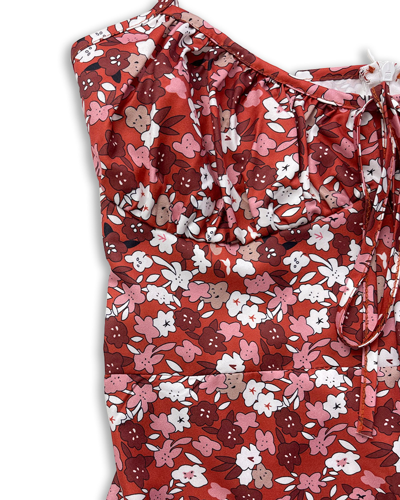 175g Weight Midi Dress Dress Length Type Sleeveless Sleeve Length Slit Dress Dresses Type Polyester Fabric Type High Waist Waist Line Holiday, Daily Occasion Strap Neckline Slim Fit Type Ditsy Floral Pattern Summer Season Women's Gender Printing Design Casual, Elegant Style Wholesale Women's Casual Elegant Printing Ditsy Floral Holiday Daily Strap Sleeveless Slit Dress 15