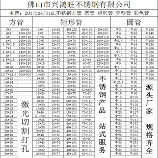 国标201 304 316L不锈钢方管 圆管 扁管 矩形管 不锈钢方通 圆通-阿里巴巴
