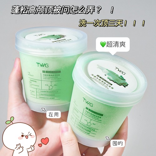 TWG Pure Rich Sea Salt Hair Cleanser 250g Scalp Scrub Clean Scalp Shampoo Manufacturer Wholesale