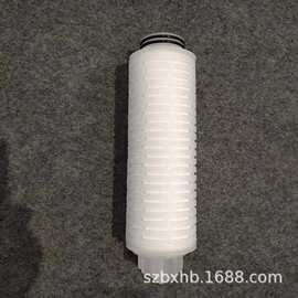 现货供应水处理不锈钢过滤器配套10寸PP大流量0.45um微孔折叠滤芯