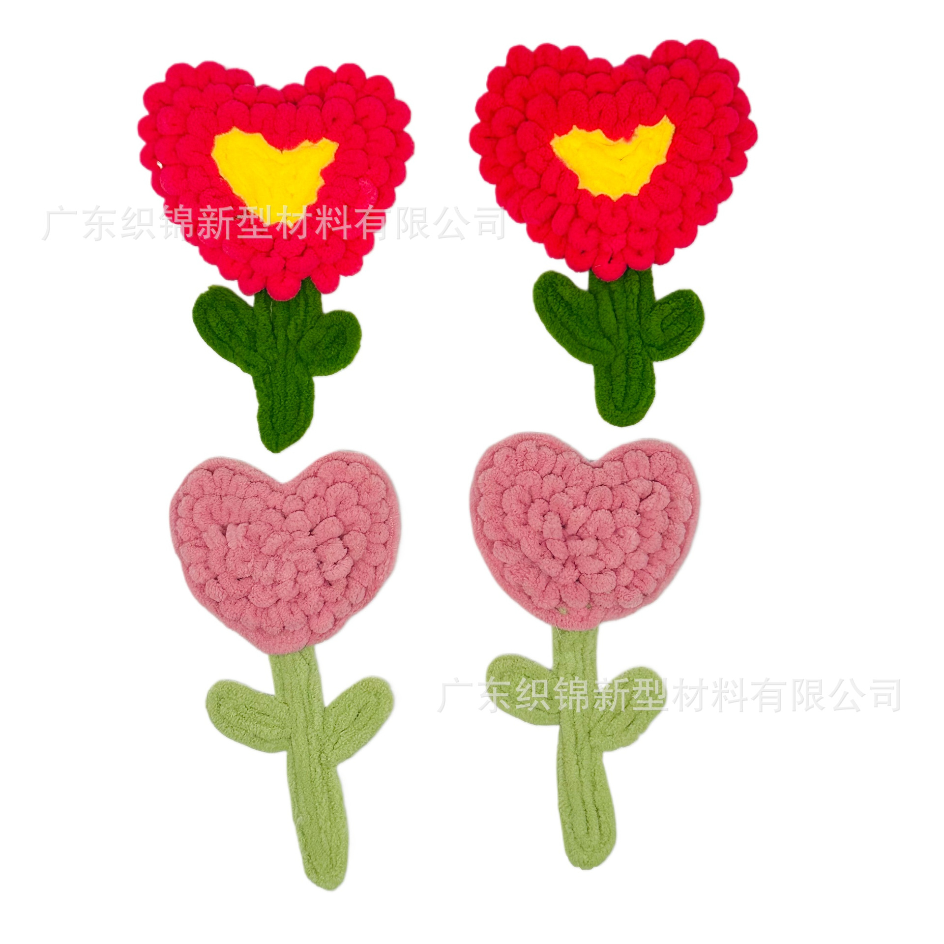 冰条定制毛线多色编织立体花朵童装辅料装饰贴布图案贴蝴蝶 Y8143