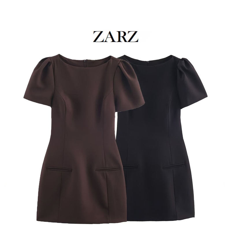 Zarz Homemade European and American Style New Women's Clothing Fashionable Shorts Pleated Flap Pocket Pants Dress 9747889