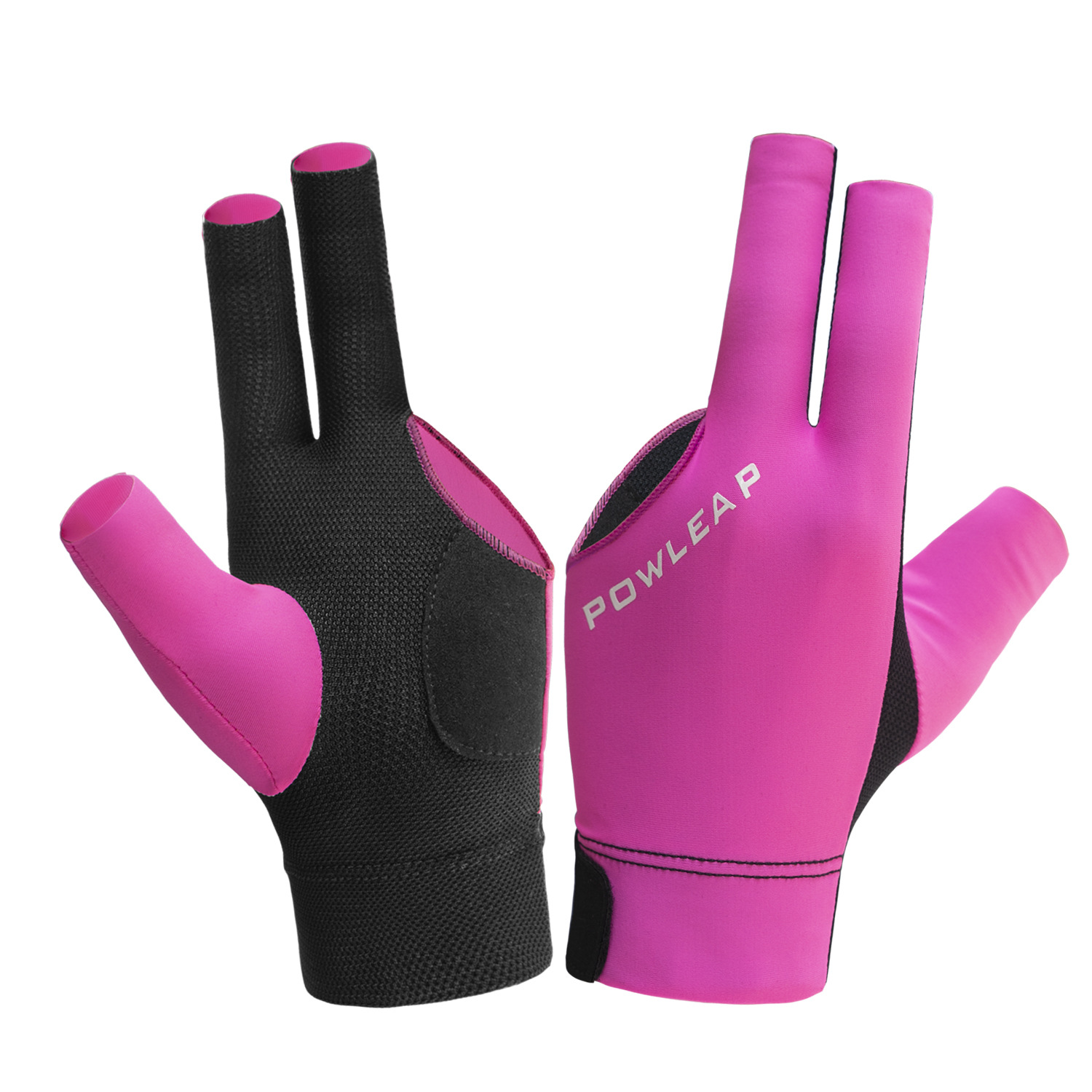 台球三指手套台球手套黑八桌球左手漏指手套斯诺克台球配件批发