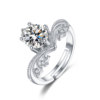 Elite wedding ring for beloved, classic jewelry, one carat, wholesale