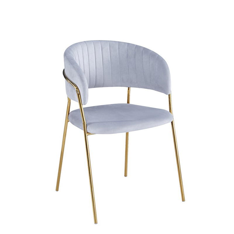 Silla de respaldo informal de lujo ligero, postre, té con leche, cafetería, silla de comedor, salón de belleza, silla de negociación de recepción de uñas