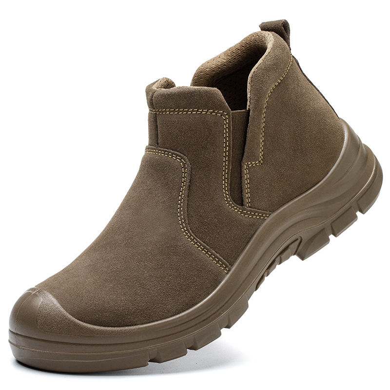 Zapatos de protección laboral de soldador de un pie varón resistente a quemaduras resistente a altas temperaturas zapatos de seguridad anti-golpe anti-perforación resistente al desgaste zapatos de trabajo de sitio de construcción
