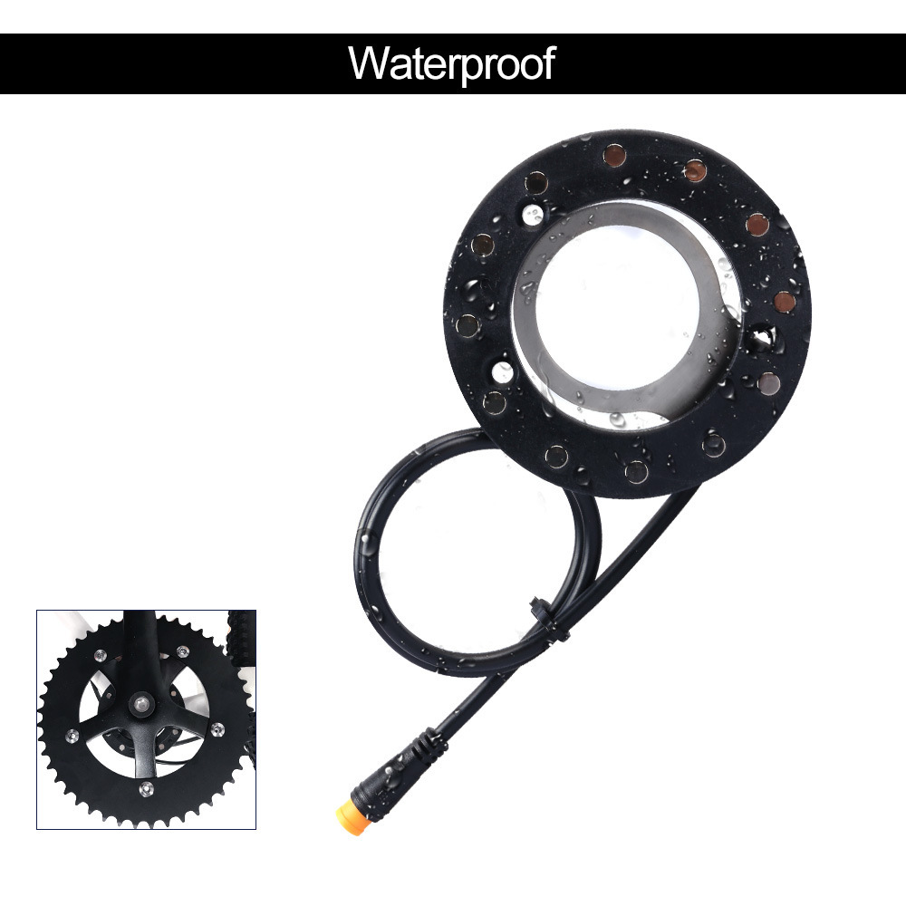 Electric Assist Bicycle Integrated Power Sensor 12-Magnetic Dual Hall Sensor Mountain Bike Conversion Electric Bike Booster