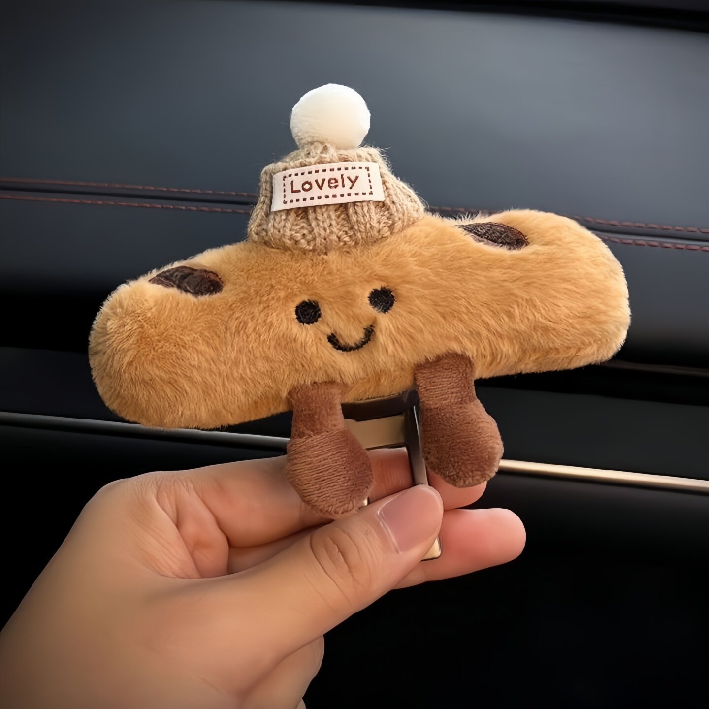 차량용 안전벨트 연장 버클 크루아상 바게트 봉제인형 실내 장식