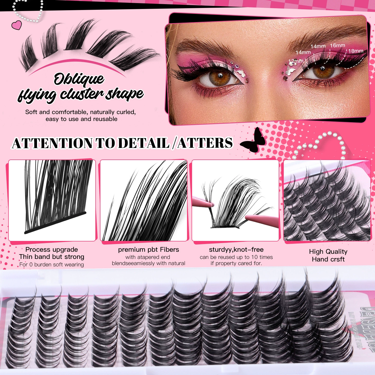 (Cross-border trading), false eyelashes, long set for eyelashes, new collection