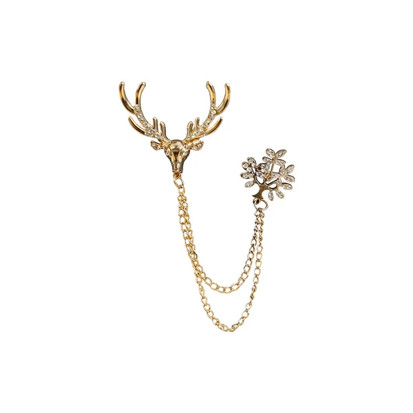 Single deer brooch