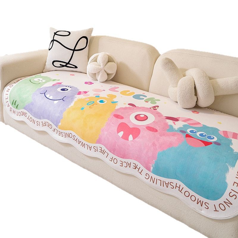 Cojín de sofá de forma especial de dopamina nuevo cojín de sofá de dibujos animados de cuatro estaciones, tela de cojín de sofá de una sola pieza