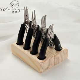 跨境新款不锈钢珠宝钳手工饰品钳斜口剪钳无齿尖嘴钳珠宝首饰钳