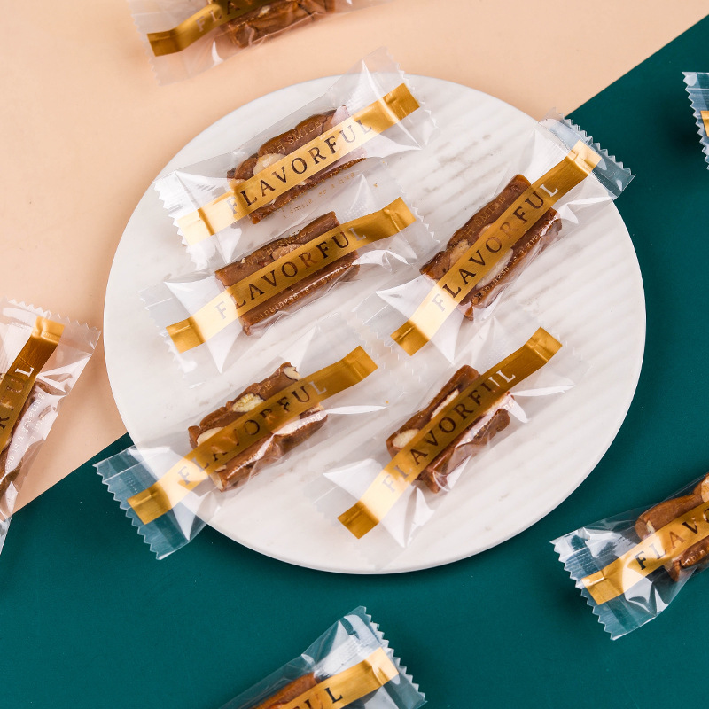 加厚透明太妃糖包装袋 简约糖果袋 咖啡糖机封袋亮膜小号零食袋子