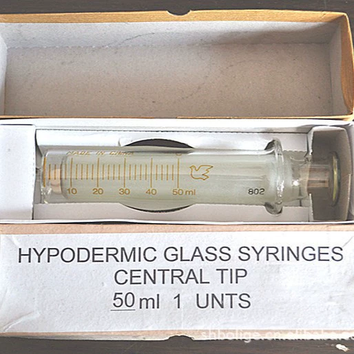 50 мл/50 мл стеклянный шприц/стеклянная игольная трубка 50 мл