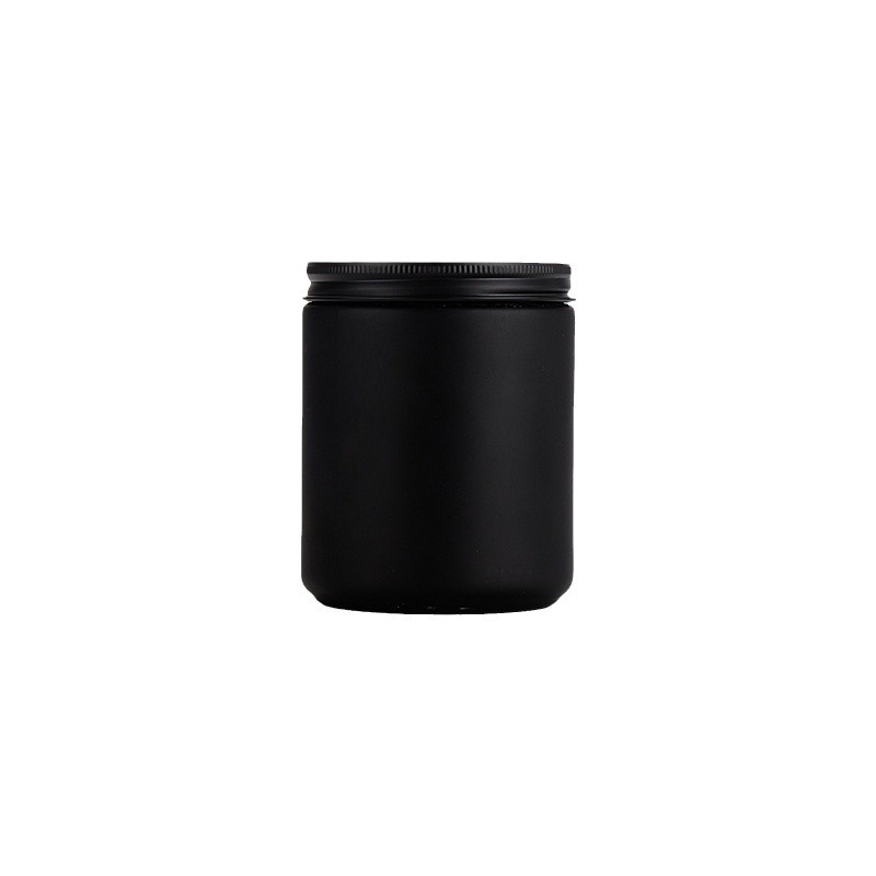 Vaso de vidrio de 250 ml para velas de aromaterapia, resistente a altas temperaturas, para hacer velas aromáticas, recipiente vacío con tapa.