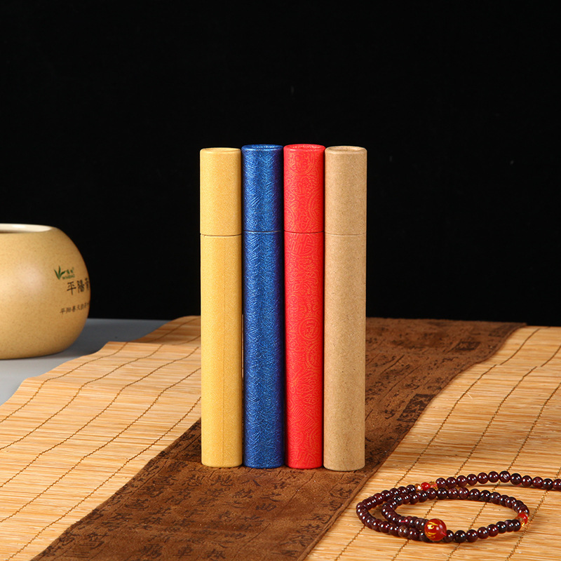 批发5克装短香管纸管纸筒3.5寸香管笔筒圆筒纸罐香罐印刷logo