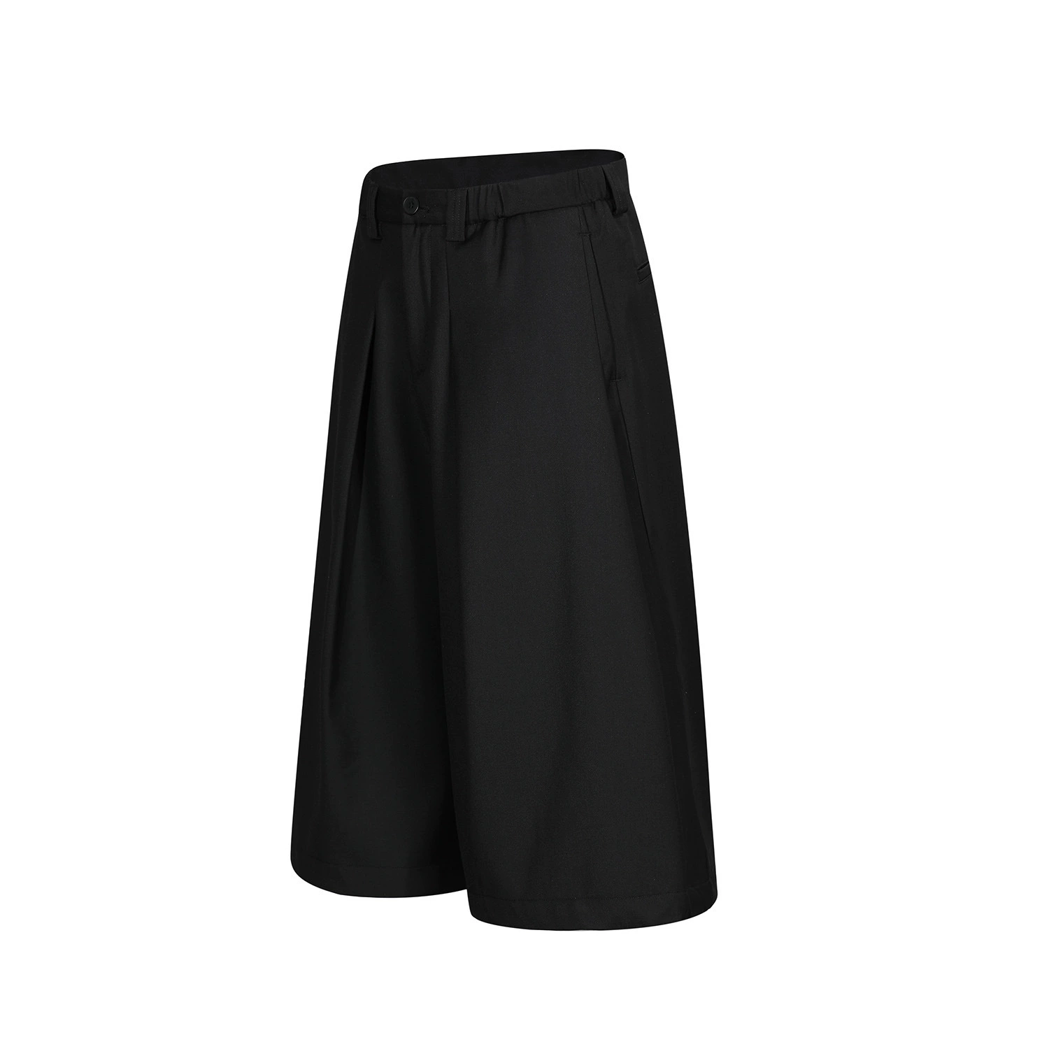 Американская ретро-модель unisex D2509 с trendy складчатым дизайном, мужские свободные три четверти шорты