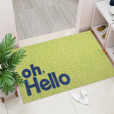 Cross border tailorable hello Wire loop Mat Outside Entrance carpet register and obtain a residence permit The door household Simplicity door mat