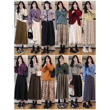 韩系针织毛线上衣秋冬百搭洋气宽松灯笼袖短款套头毛衣女装批发货