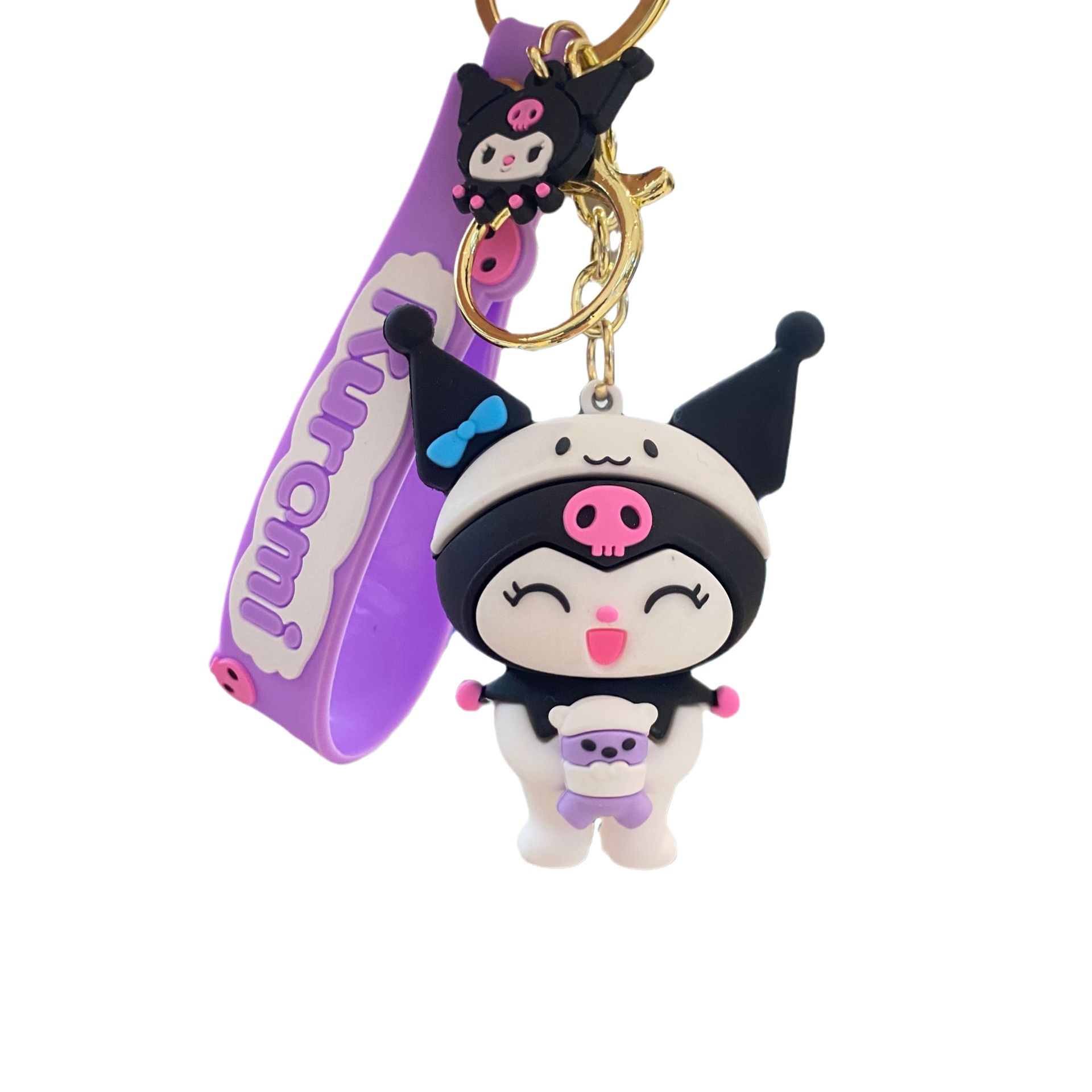 Creativo nuevo Sanrio Coolomi llavero muñeca coche llavero adornos par bolsa colgante al por mayor