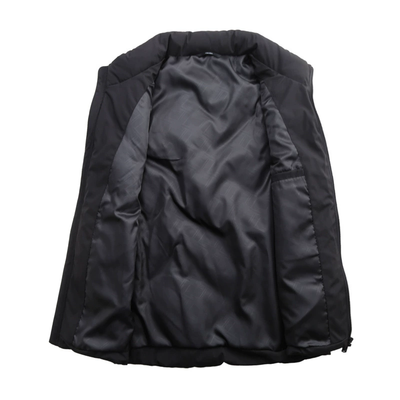 Winter vest with down for leisure, jacket sleevless