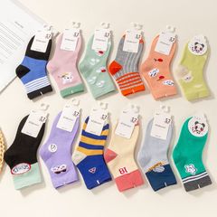 Children's socks new autumn and winter mid-calf socks for boys and girls, student socks, cartoon children's socks, cotton wholesale baby socks