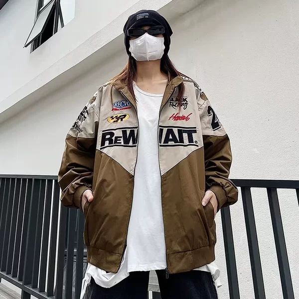 A68 embroidered jacket khaki