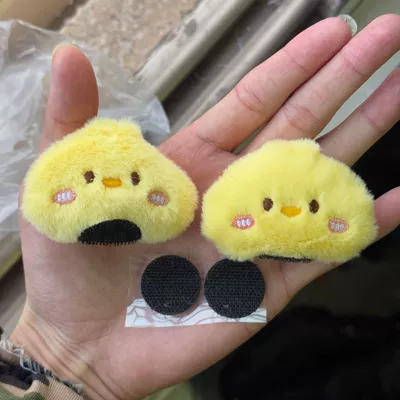 Motosiklet dəbilqələri, Bunny Bear Ears Quick-release - doll-sticker-little-duck