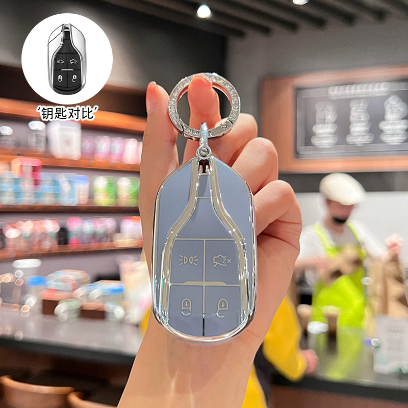 [실버 엣지 블루] 싱글 쉘 + 다이아몬드 반지