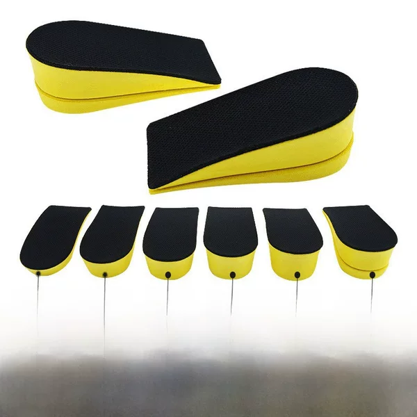 sneaker invisible inner heightening insole 1.5-4.5cm mesh sweat-absorbent breathable insole invisible heightening pad half pad