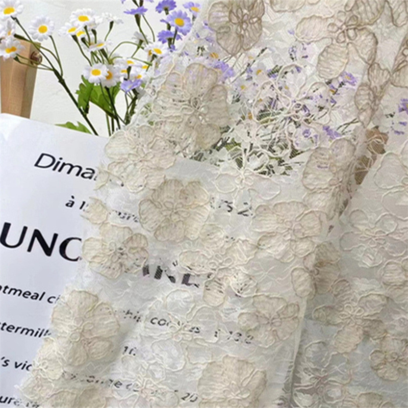 盘带绣花面料婚纱礼服舞服蕾丝网纱装饰头饰设计师首选立体绣花