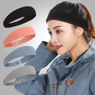 Headband sports hair band men's and women's antiperspirant band basketball running fitness yoga sweat-absorbent headscarf hair band sweatband