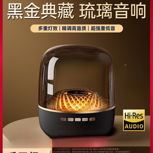 [Black Gold Collection] Huaqiangbei Bluetooth Audio Wireless Speaker Small Glazed New Desktop Desktop Computer