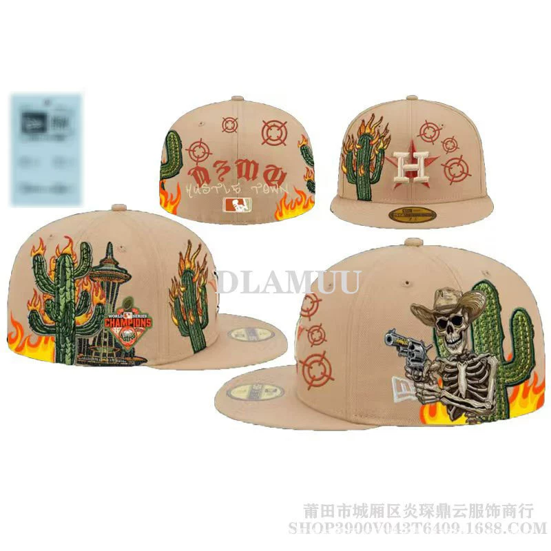 Baseball Cap MLB embroidered, sizes 7–7 5/8 (55.8–60.6 cm), multi-color options