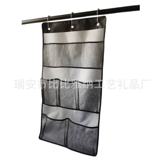 亚马逊热销八口浴室挂袋洗漱用品收纳袋hanging shower organizer