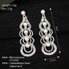 Fashionable shiny earrings from pearl, wish