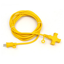 插头线厂家定制十字形母头插头线  PSE日本电源延长线 日标电源线