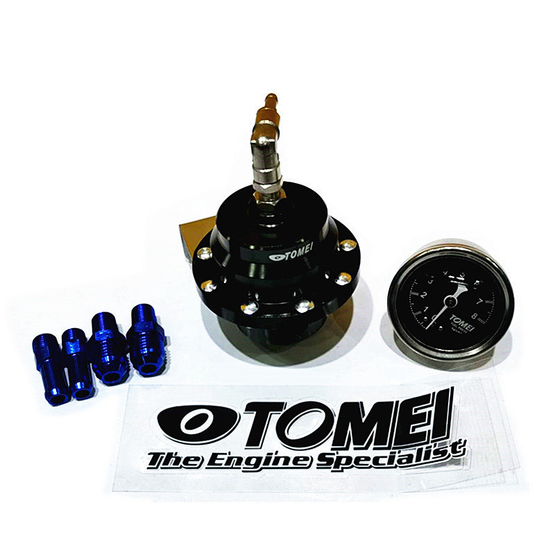 Lizeng TOMEI Modified Fuel Pressure Regulator with Gauge (Cab and accessories) - small-black