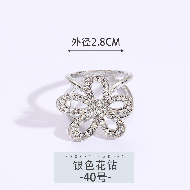 40호【실버 플라워 다이아몬드】