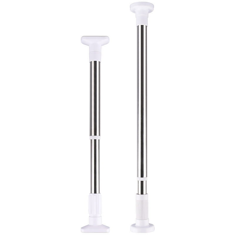 barra de cortina de acero inoxidable gruesa barra telescópica sin perforación barra telescópica armario barra de baño barra de secado barra de cortina balcón