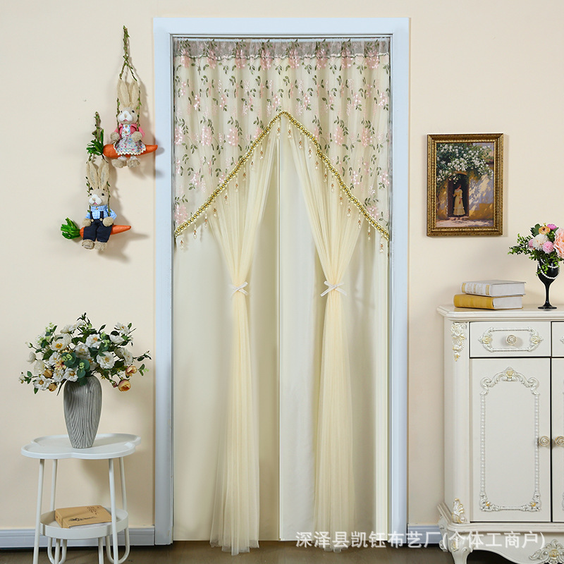 Light-Transmitting but Not See-Through Sheer Curtain, French Vintage Lace Door Curtain, Partition Curtain, No-Drill Privacy Curtain, Decorative Hanging Curtain, Mosquito-Proof Light-Transmitting but Not See-Through Sheer Curtain, French Vintage Lace Door Curtain, Partition Curtain, No-Drill Privacy Curtain, Decorative Hanging Curtain, Mosquito-Proof