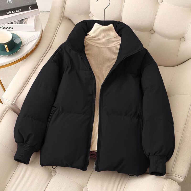 2025 New Korean Style Loose Student Puffer Jacket for Women, Winter Thickened down Cotton Coat for Petite Women, Trendy
