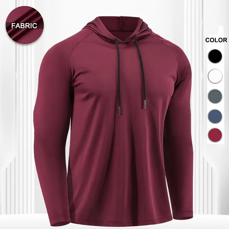 Transfronterizo tamaño europeo y americano spot Amazon deportes absorbentes de secado rápido ropa de ejercicios de mangas largas chaqueta encapuchada