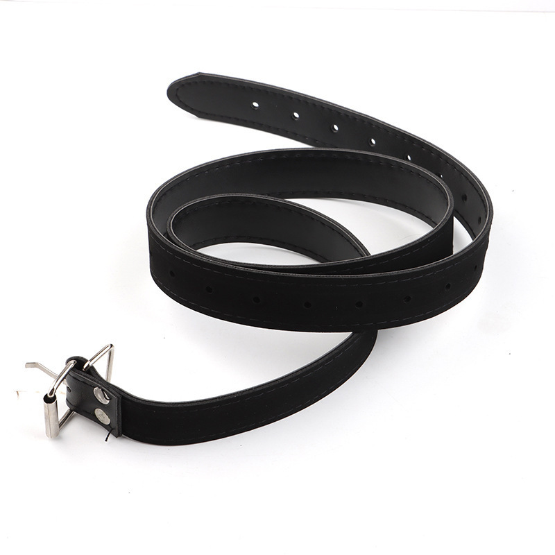 Leather Restraint Strap Set, 7-Piece Bondage Kit with Split-Leg Straps — detail image 7